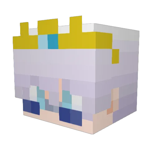 Pynbuu Minecraft avatar head, 3D render