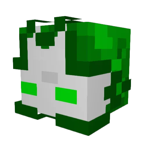 Pynzz Minecraft avatar head, 3D render