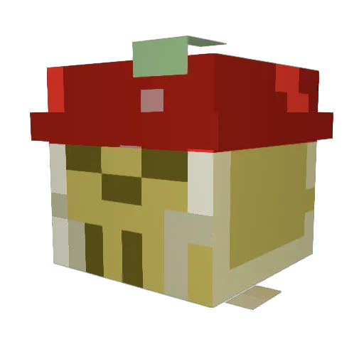 PyodahZaFernando Minecraft avatar head, 3D render