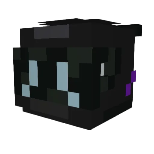 Pyonier Minecraft avatar head, 3D render