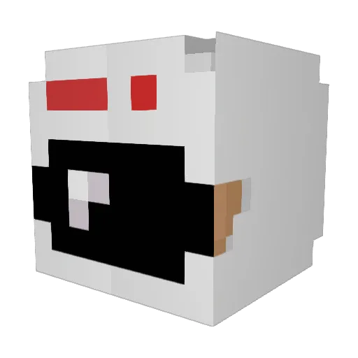 PyotrVelikiy Minecraft avatar head, 3D render