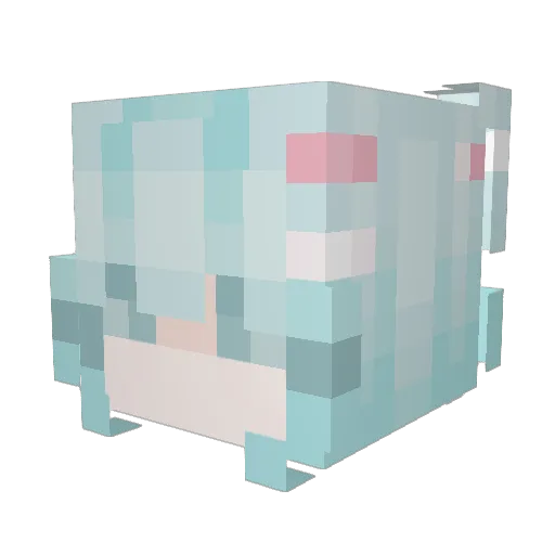 PyrOXn Minecraft avatar head, 3D render