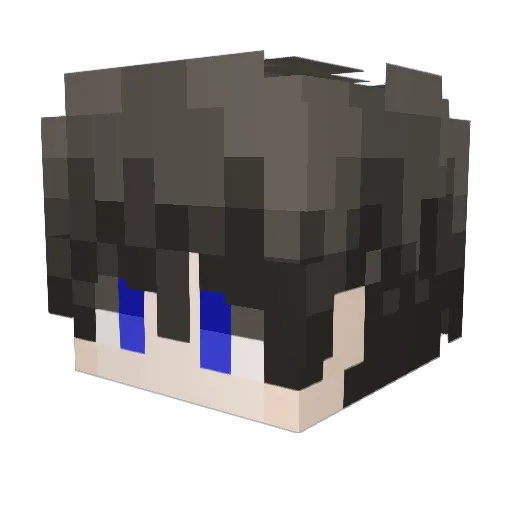 Pyranya Minecraft avatar head, 3D render