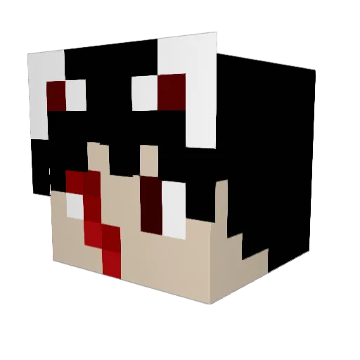 Pyrathe Minecraft avatar head, 3D render