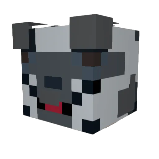 Pyreko Minecraft avatar head, 3D render