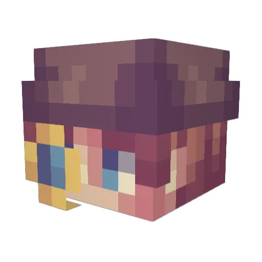 Pyro4n_ Minecraft avatar head, 3D render