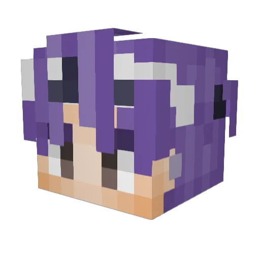 Pyro Minecraft avatar head, 3D render