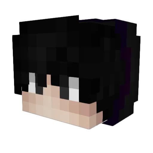 PyroAngels Minecraft avatar head, 3D render