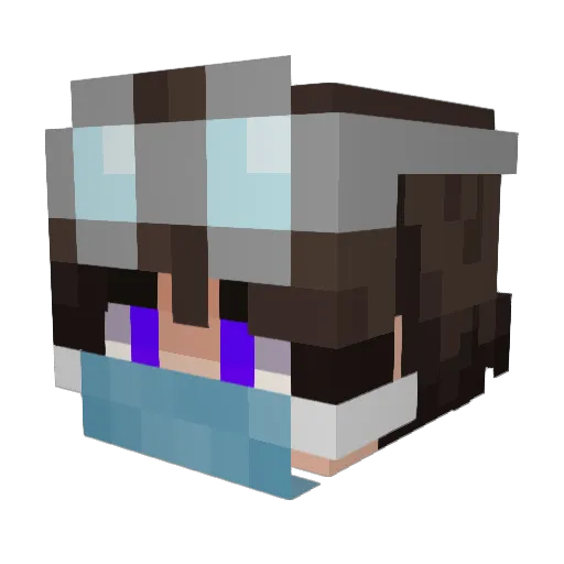PyroBenny Minecraft avatar head, 3D render