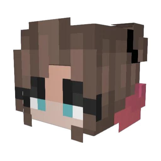 PyroFenrir15 Minecraft avatar head, 3D render