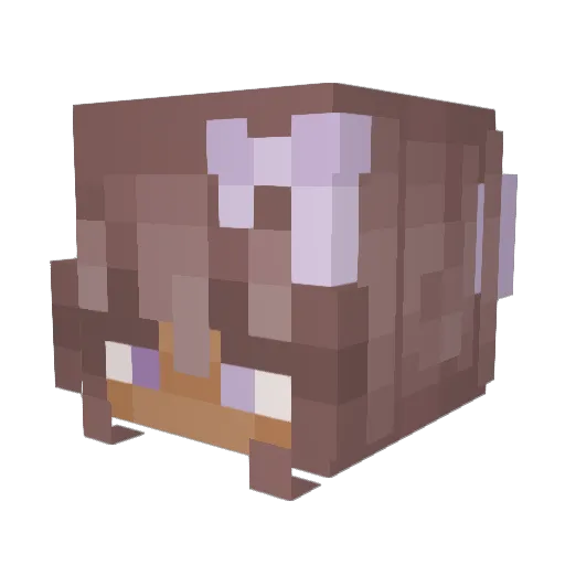 PyroInfinite Minecraft avatar head, 3D render