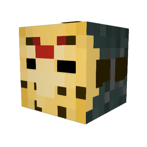 PyroParrot Minecraft avatar head, 3D render