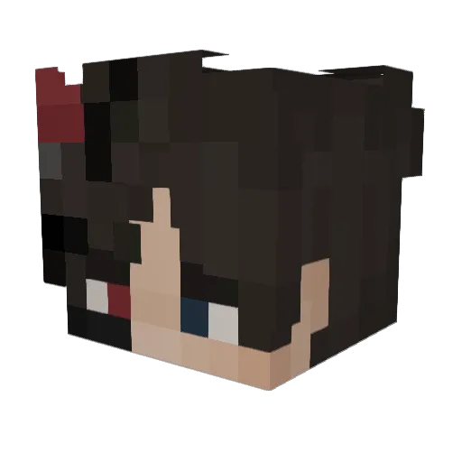 PyroPedrz Minecraft avatar head, 3D render