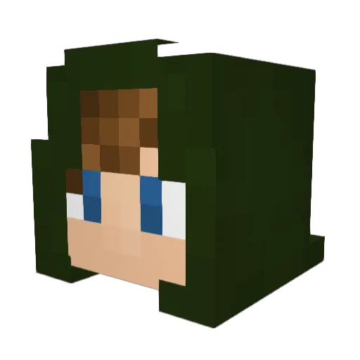 PyroPlayer12 Minecraft avatar head, 3D render