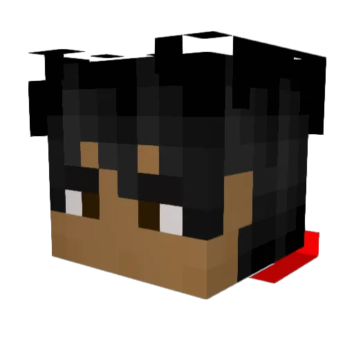 PyroProv Minecraft avatar head, 3D render