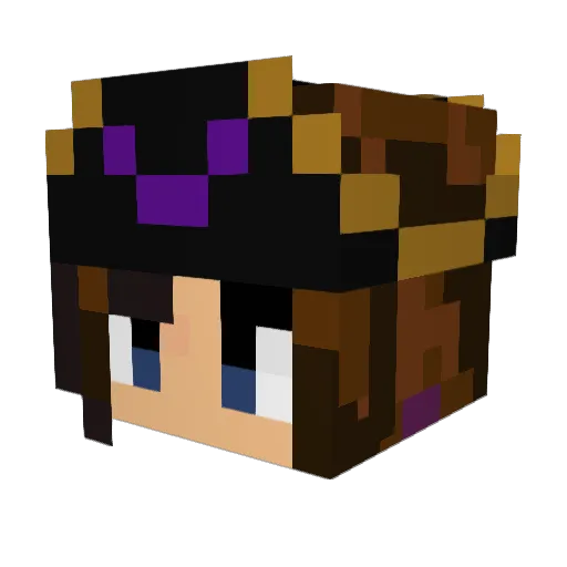 PyroRat Minecraft avatar head, 3D render