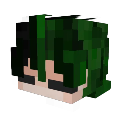 PyroT0xic Minecraft avatar head, 3D render