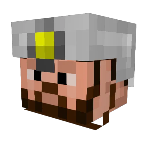 PyroViper Minecraft avatar head, 3D render