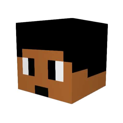 PyroXplosion Minecraft avatar head, 3D render