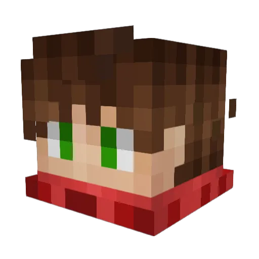 Pyro_D_Quill Minecraft avatar head, 3D render