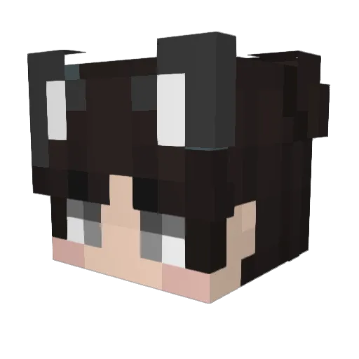 Pyro_Femboy Minecraft avatar head, 3D render