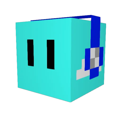 Pyro_Leo Minecraft avatar head, 3D render