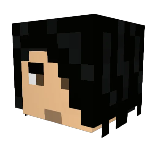 Pyro_Zero Minecraft avatar head, 3D render