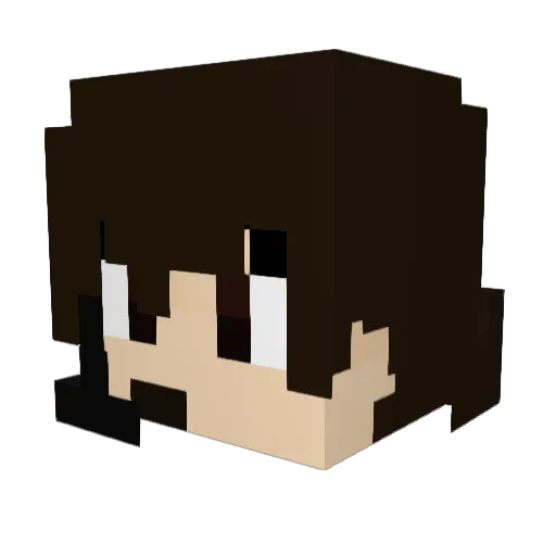 Pyro_fortress Minecraft avatar head, 3D render