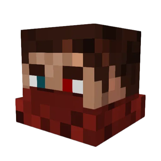 Pyrofusion24 Minecraft avatar head, 3D render