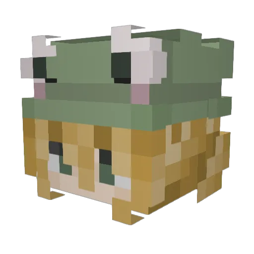 Pyrolah Minecraft avatar head, 3D render