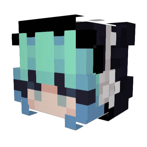 Pyromancer7938 Minecraft avatar head, 3D render