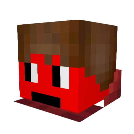 Pyromangaming Minecraft avatar head, 3D render