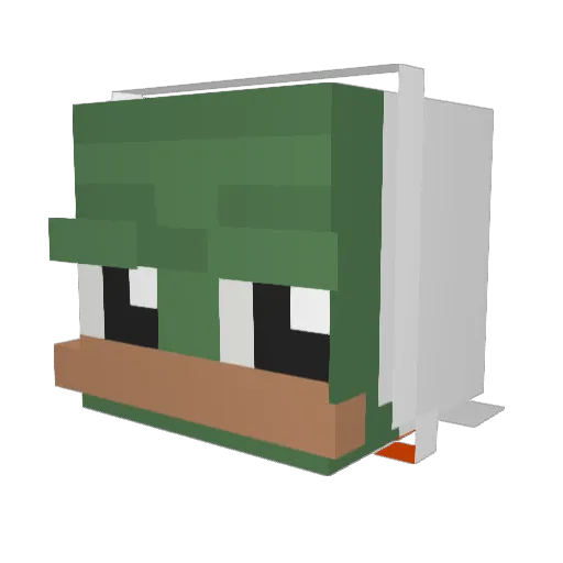 Pyromatic25 Minecraft avatar head, 3D render