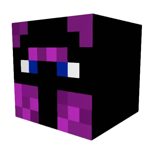 Pyronaxnax Minecraft avatar head, 3D render