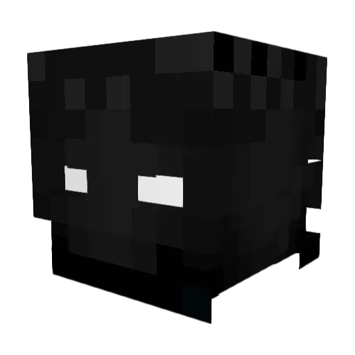 Pyrones Minecraft avatar head, 3D render