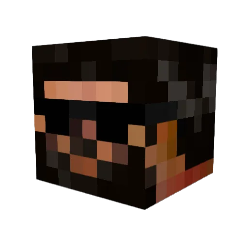 Pyronious520 Minecraft avatar head, 3D render