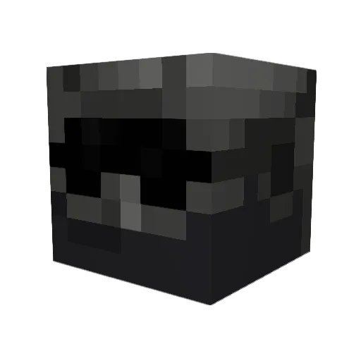 Pyropaper Minecraft avatar head, 3D render