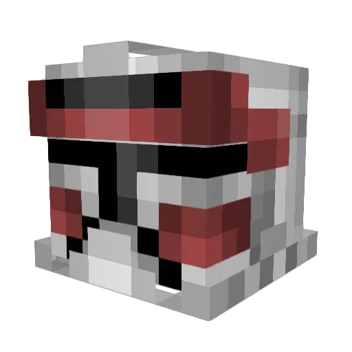 PyrosElric Minecraft avatar head, 3D render