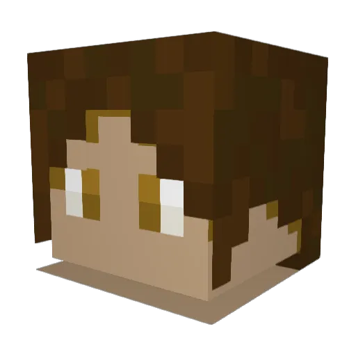 Pyroscooter Minecraft avatar head, 3D render