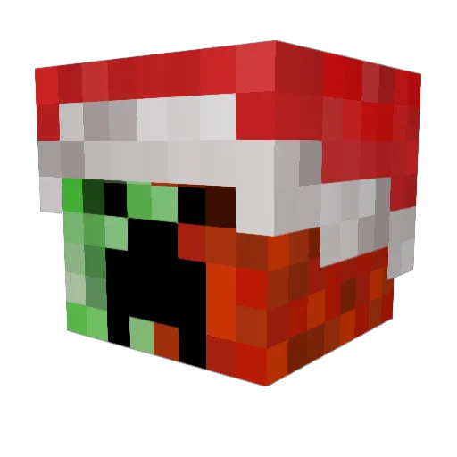 Pyroses Minecraft avatar head, 3D render