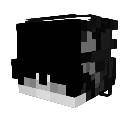 Pyrosomnia_ Minecraft avatar head, 3D render