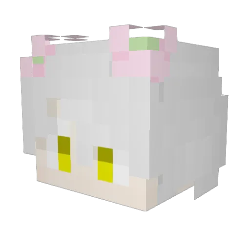 Pyroste Minecraft avatar head, 3D render