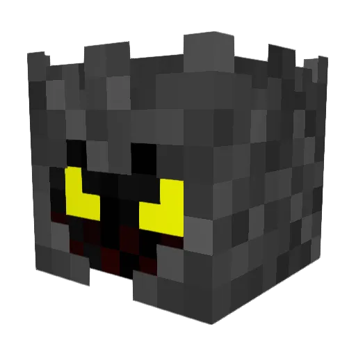 Pyrovile Minecraft avatar head, 3D render