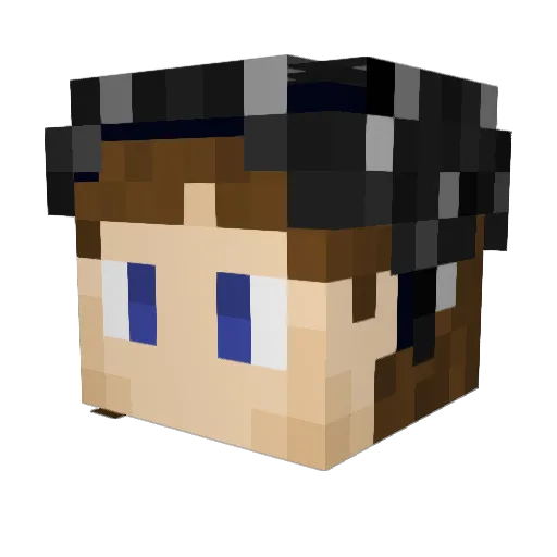 Pyrrhuloxia7 Minecraft avatar head, 3D render