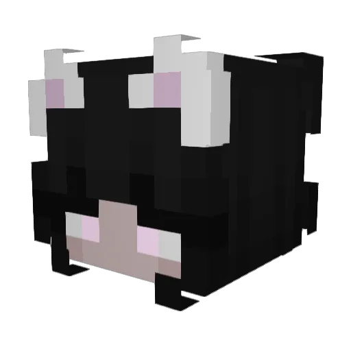 Pyruuuu Minecraft avatar head, 3D render