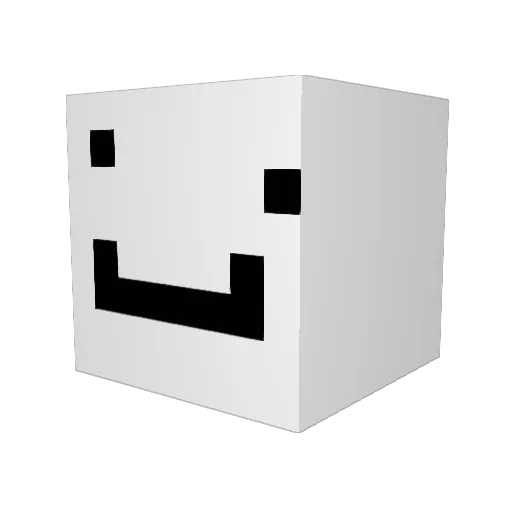 PyrySnow Minecraft avatar head, 3D render