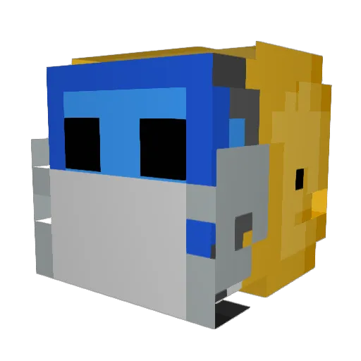 Pyssy_Destroyer Minecraft avatar head, 3D render