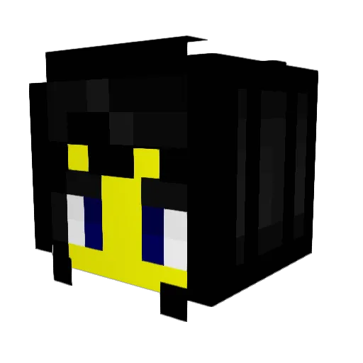 Pythagic Minecraft avatar head, 3D render