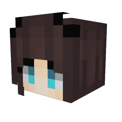 Pythiose Minecraft avatar head, 3D render
