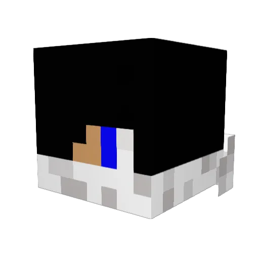 Python922 Minecraft avatar head, 3D render